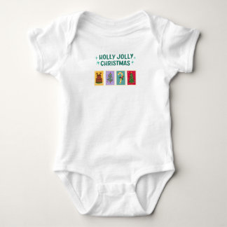 Body Simple Holly Jolly Fête de Noël Baby Shirt