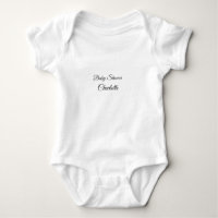 SIMPLE MINIMAL.CUTIE ADD NAME BABY baby shower Thr