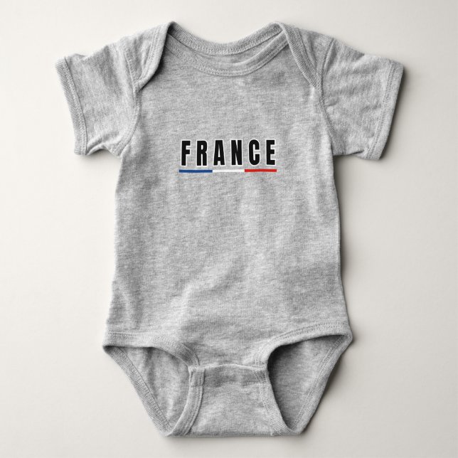 Body Simple Modern France Red Lettre Rouge Souvenir (Devant)