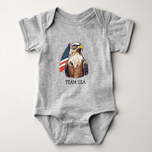 Body Simple Moderne Amérique Fan acclamer Drapeau USA n