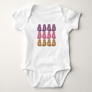 Body Singe colorés de style pixel whimsique