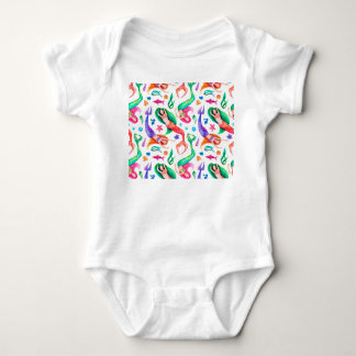 Body Sirènes Aquarelle : Motif Océanique Sans Couture