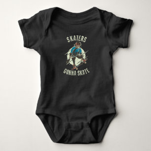 Body Skateurs vont Skater Skeleton Skateboardeur