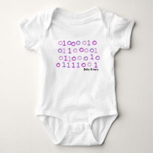 Body Sleepsuit binaire rose de bébé