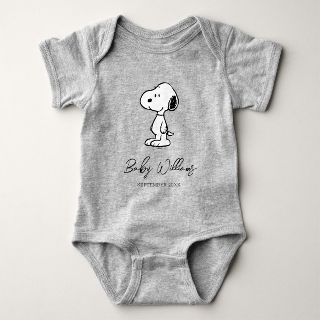 Body Snoopy d'arachides | Bébé Bientôt (Devant)