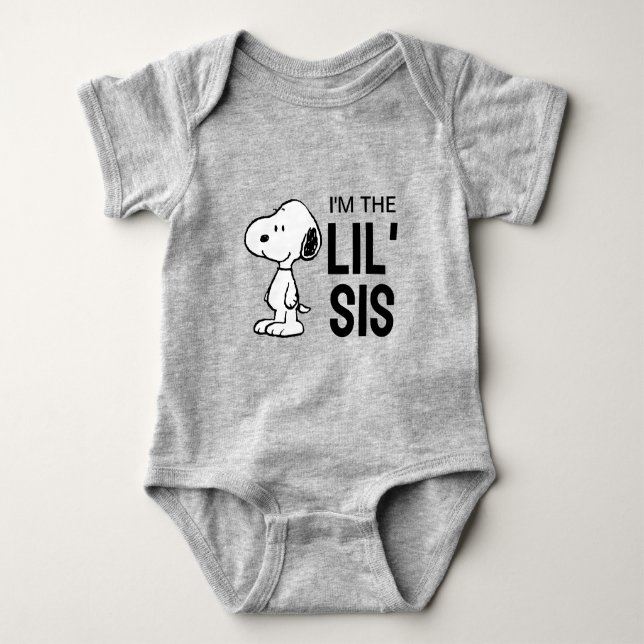 Body Snoopy d'arachides | Je suis la petite soeur (Devant)