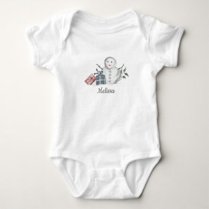 Body Snowman Baby Bodysuit