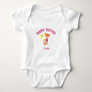 Body Soeur de bébé personnalisée avec grande soeur