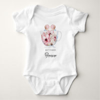 *~*Soeurs TWIN Identiques T-Shirt Baby T-Shirt Cha