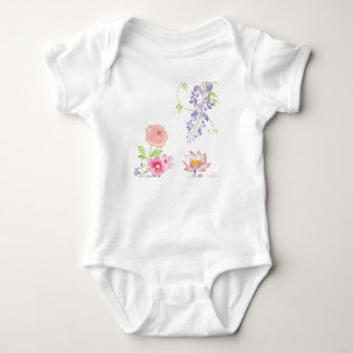 Body “Soft Blossom Garden Watercolor Design”