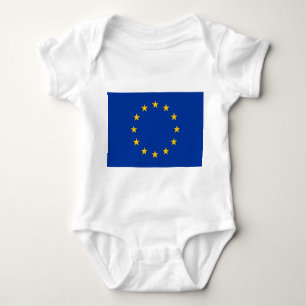 Body Soin de bébé patriotique avec drapeau Europe