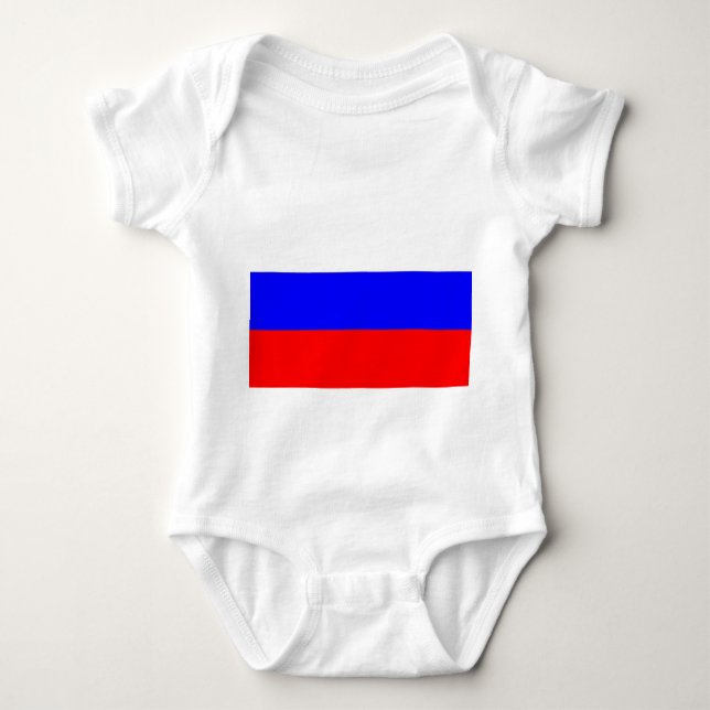 Body Soin de bébé patriotique avec drapeau Russie (Devant)