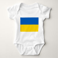 Soin de bébé patriotique avec drapeau Ukraine