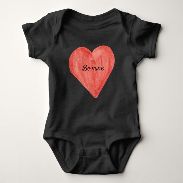 Body "Sois à moi" Bébé Bodysuit (Devant)