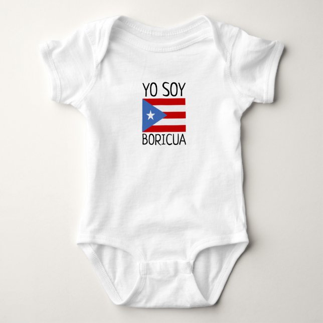 Body Soja portoricain Boricua de Yo de bébé (Devant)