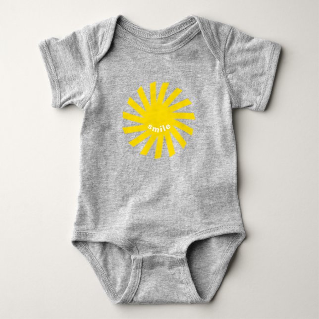 Body Sourire jaune soleil brillant plaisir moderne joye (Devant)