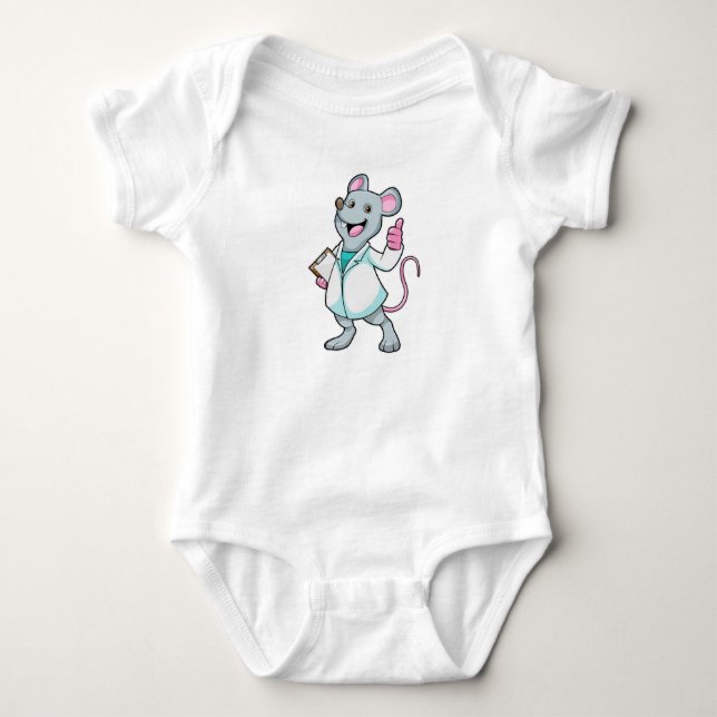 Body Souris comme docteur avec manteau de docteur (Devant)