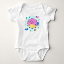 Sous le Sea Fish Adventure Baby Bodysuit