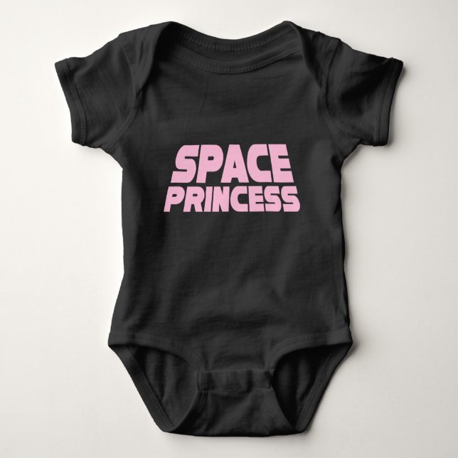 Body Space Princess - Costume bébé Jersey (Noir) (Devant)