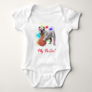 Body Splash Art mignon British Bulldog Bodysuit