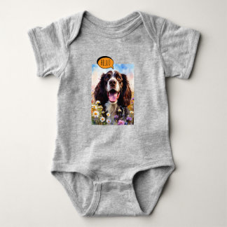Body Springer Spaniel joyeux à l'aquarelle