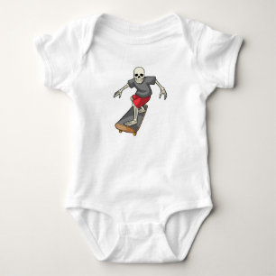 Body Squelette en patineur avec skateboard