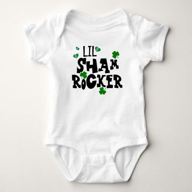 Body St Patrick's Lil Sham-rocker Costume pour bébé (Devant)