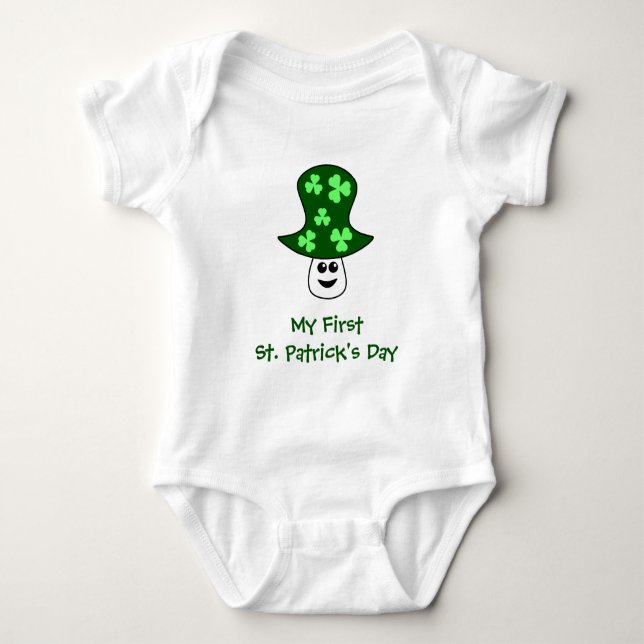 Body St. Patrick's Mushroom Baby Bodysuit (Devant)