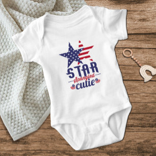 Body Star Spangled Cutie Rouge Blanc Bleu Étoiles Juil