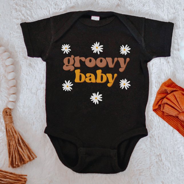 Body STEVIE Retro 70's Mustard Daisy Baby Super Baby B (Créateur téléchargé)