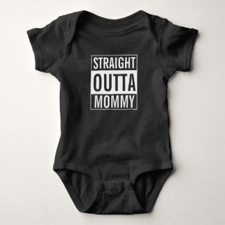 Body Stright Outta maman Funny Baby Jersey Bodysuit