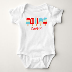 Body Striped Popsicles Tee-shirt Personnalisé