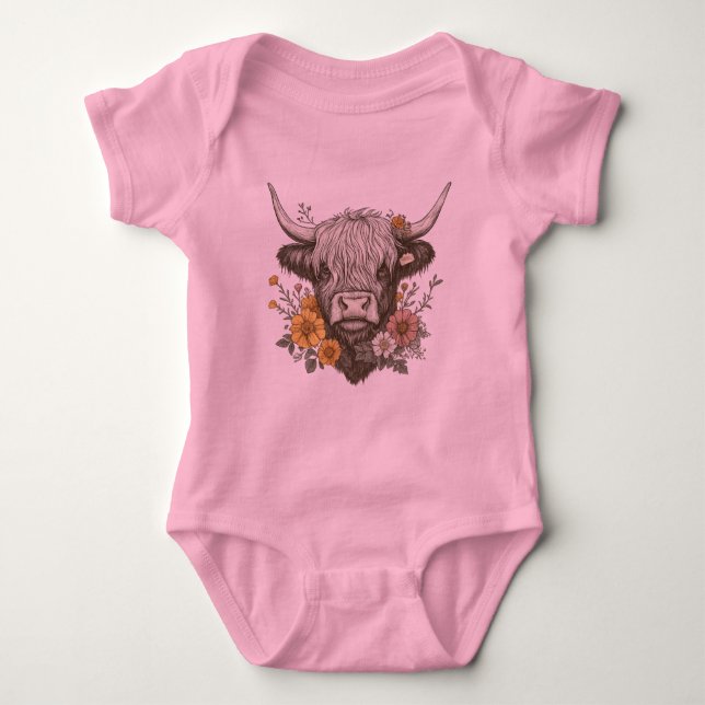 Body Style agricole Highland Cow Graphic (Devant)