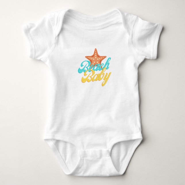Body Summery Beach Baby Word Art (Devant)