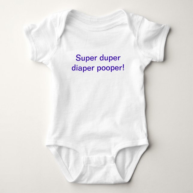 Body Super duper couche poire une pièce tenue (Devant)