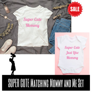 Body Super mignon Mini Matching Mère fille