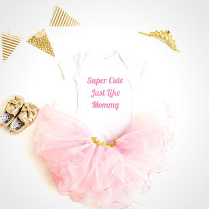 Body Super mignonne Comme Maman Baby Girl Bodysuit