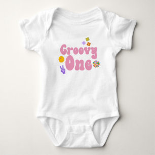 Body Super One Retro 70's 1er Birthday Baby Bodysuit