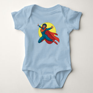 Body Supergirl volant en costume bleu