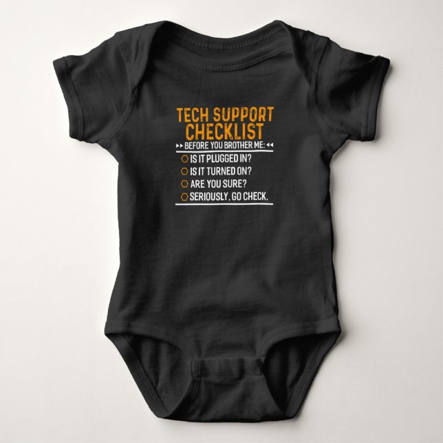 Body Support technique Geek informatique Funny Techie G (Devant)