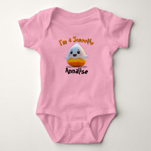 Body Sweet Baby Girl Candy Corn avec nom enfant