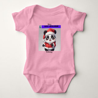 Body Sweet Panda Noël Vêtements de bébé Écrit