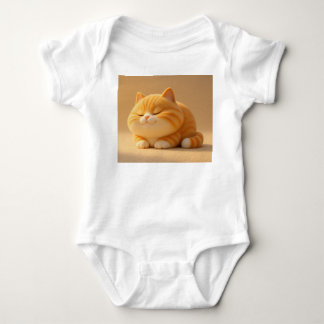 Body Sweet Sleeping Orange Tabby Cat – Baby Bodysuit De