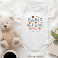 Sweets Dreams Cute Moon Stars Nom personnalisé