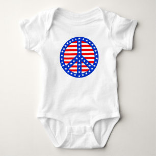 Body Symbole de paix Stars & Stripes