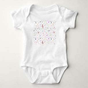 Body Symboles musicaux dans des couleurs d'arc-en-ciel