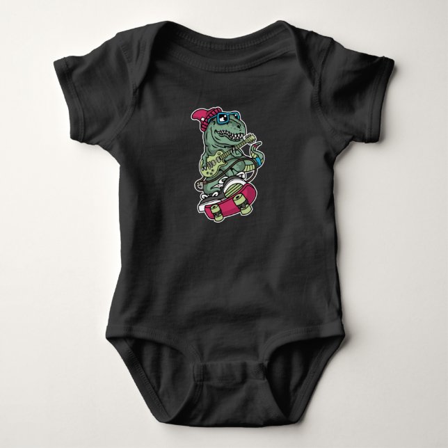 Body T-Rex Guitariste Skate Design (Devant)