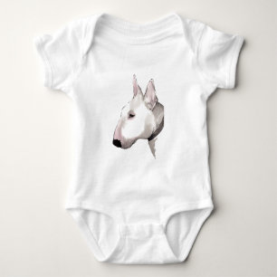 Body T-shirt anglais de bébé de bull-terrier