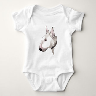 Body T-shirt anglais de bébé de bull-terrier