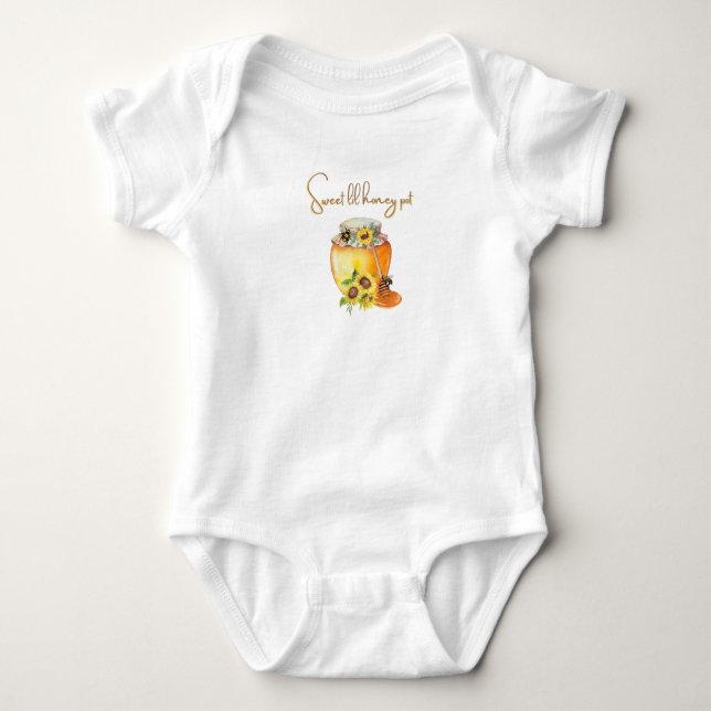 Body T-shirt Baby Bodysuit doux lil bee bee (Devant)